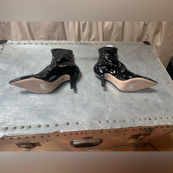 Schutz charleni black patent leather boots booties 10.5 - Picture 3 of 4